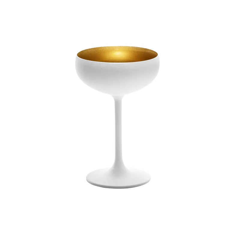 STOLZLE – OLYMPIC CALICE CHAMPAGNE - SET DA 6 - Bianco/Oro